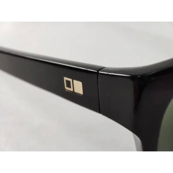 OTIS Elsewhere Sunglasses Black Frames Mineral Glass Lenses Polarized Grey